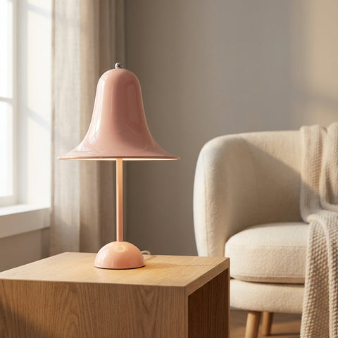 Bell-Shaped Pendant Light for Directed Overhead Lighting