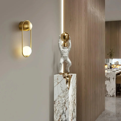 Modern Globe Glass Wall Light