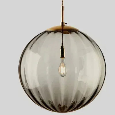 Modern Glass Globe LED Pendant Light for Contemporary Dining and Living Spaces