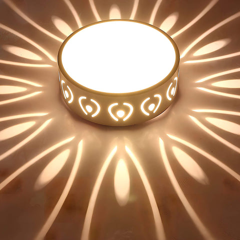 Decorative Cutout LED Ceiling Light with Radiating Pattern Effect
