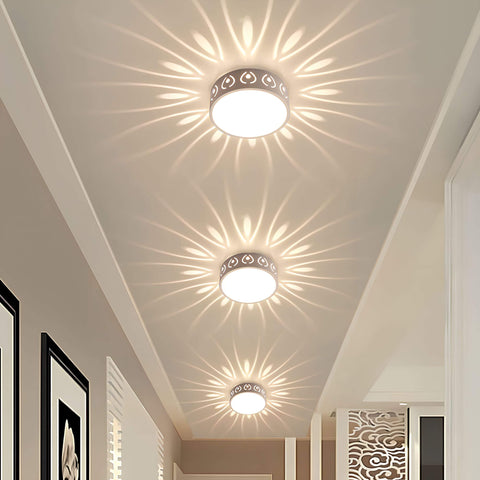 Decorative Cutout LED Ceiling Light with Radiating Pattern Effect