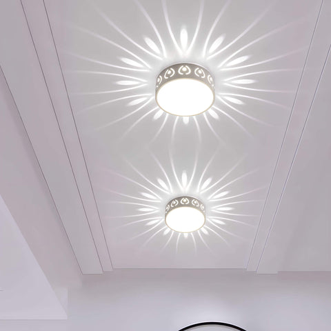 Decorative Cutout LED Ceiling Light with Radiating Pattern Effect