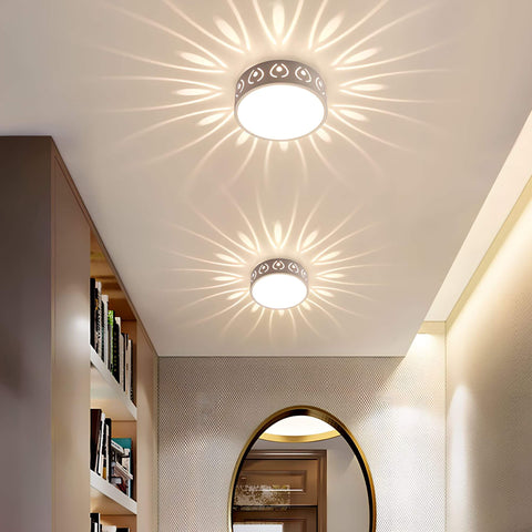 Decorative Cutout LED Ceiling Light with Radiating Pattern Effect