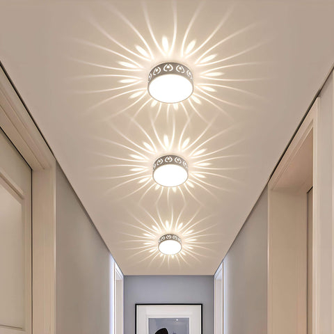 Decorative Cutout LED Ceiling Light with Radiating Pattern Effect