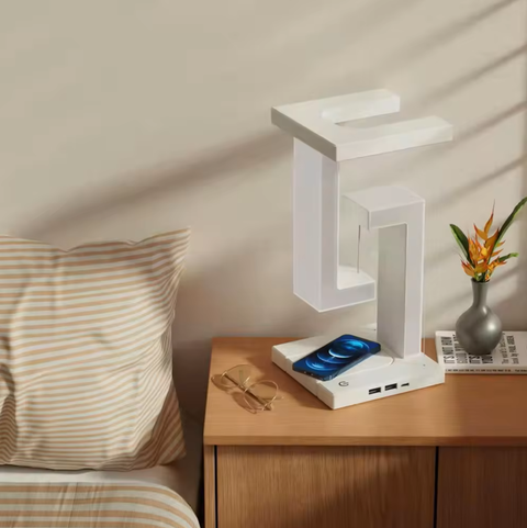 Levitating Touch-Control Table Lamp with Charging Base