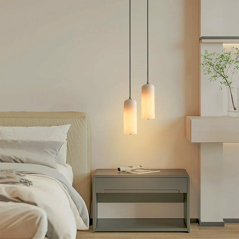 Pendant Light with Alabaster Shade