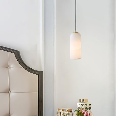 Pendant Light with Alabaster Shade
