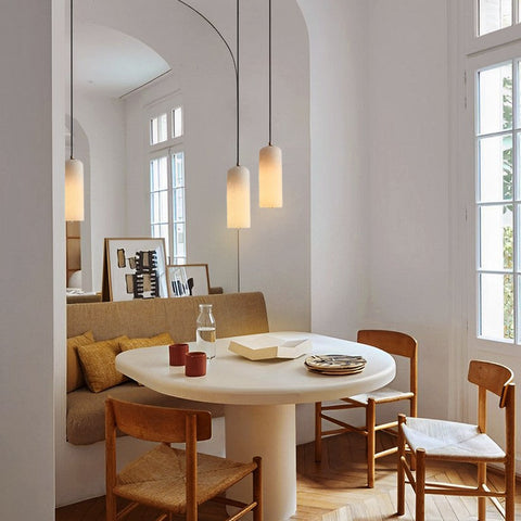 Pendant Light with Alabaster Shade