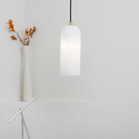 Pendant Light with Alabaster Shade