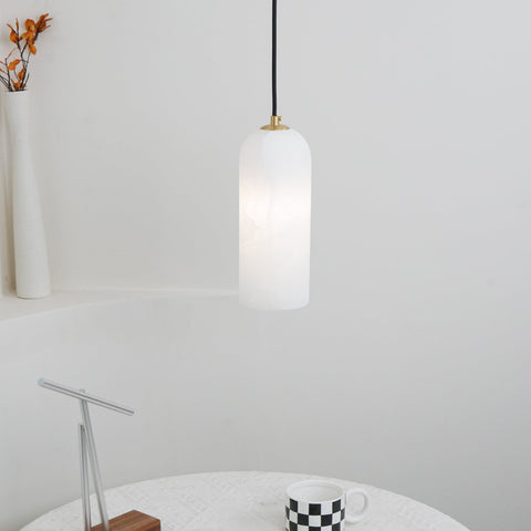 Pendant Light with Alabaster Shade