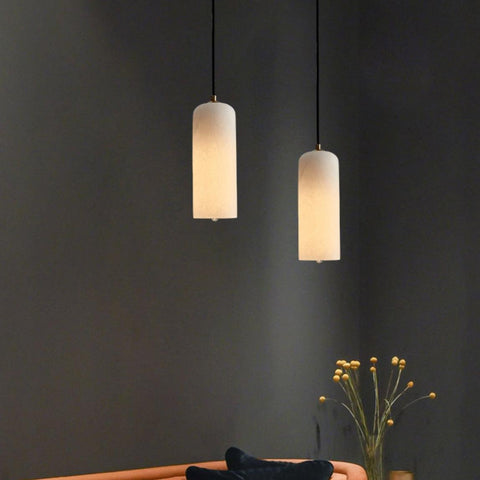 Pendant Light with Alabaster Shade