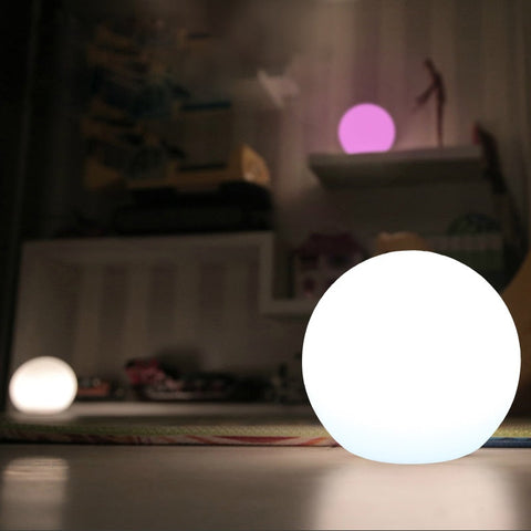 LED Globe Table Lamp with Remote Dimming and Cordless Ambient Lighting