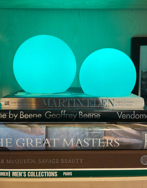 LED Globe Table Lamp with Remote Dimming and Cordless Ambient Lighting