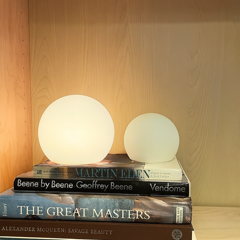 LED Globe Table Lamp with Remote Dimming and Cordless Ambient Lighting
