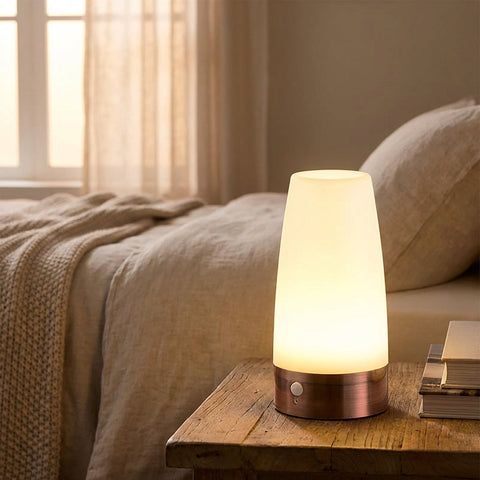 Motion Sensor LED Table Lamp with Battery Power for Convenient Indoor Lighting