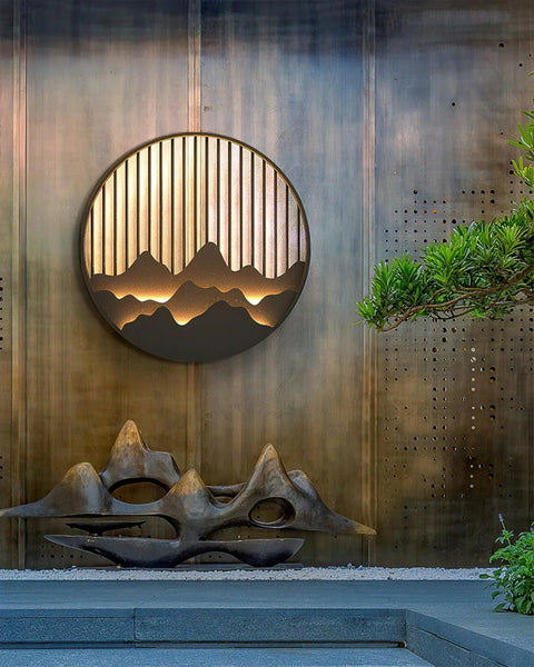 Mountain Landscape LED Outdoor Wall Light