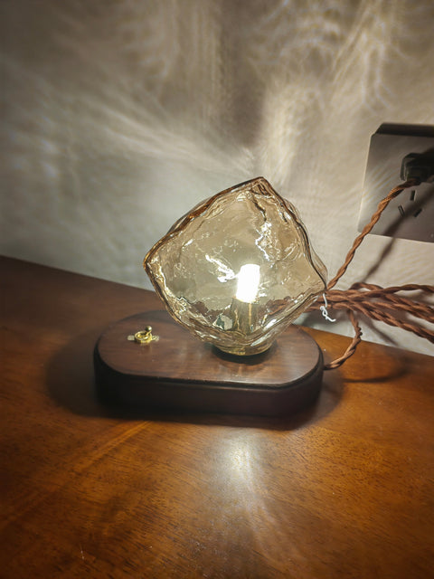 Nature-Inspired Accent Lamp with Organic Sculptural Form