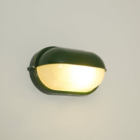 Industrial Glass Outdoor Wall Light for Porch and Patio Lighting