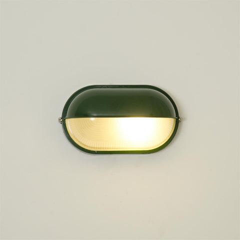 Industrial Glass Outdoor Wall Light for Porch and Patio Lighting