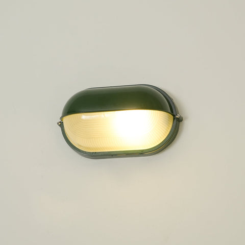Industrial Glass Outdoor Wall Light for Porch and Patio Lighting
