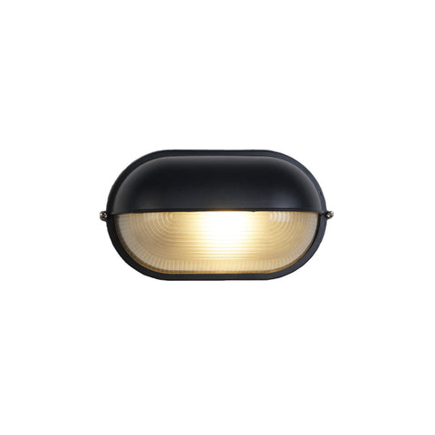 Industrial Glass Outdoor Wall Light for Porch and Patio Lighting