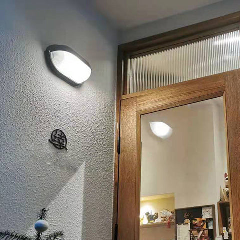 Industrial Glass Outdoor Wall Light for Porch and Patio Lighting