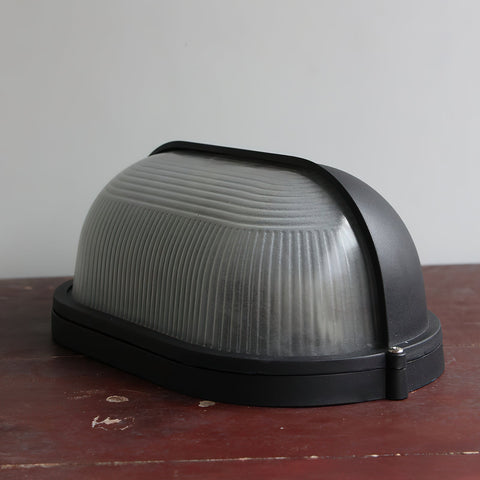 Industrial Glass Outdoor Wall Light for Porch and Patio Lighting