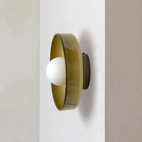 Scandinavian Glass Ceiling Light with Soft Ambient Glow for Modern Interiors