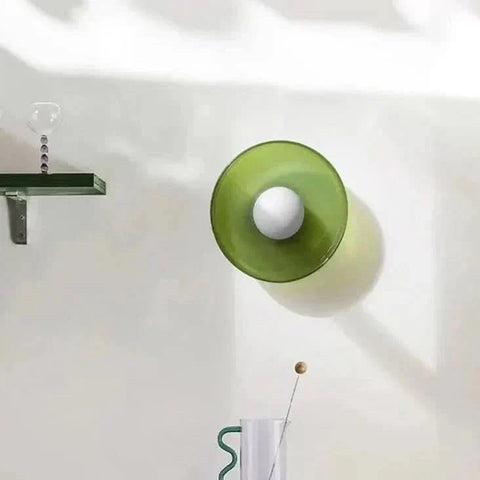 Scandinavian Glass Ceiling Light with Soft Ambient Glow for Modern Interiors
