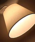 Wooden Floor Lamp with Integrated Side Table — product view
