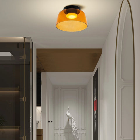 Modern Layered Glass LED Ceiling Light for Contemporary Living Spaces