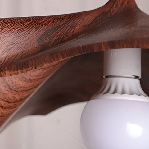 Pendant Light with Sculptural Resin Folded Shade