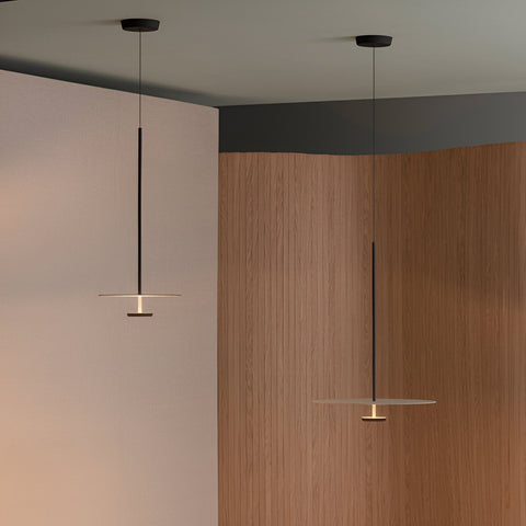 Pendant Light with Slim Circular Scandinavian LED Design