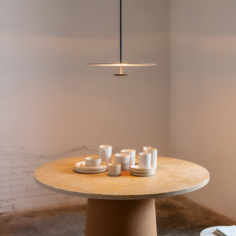 Pendant Light with Slim Circular Scandinavian LED Design