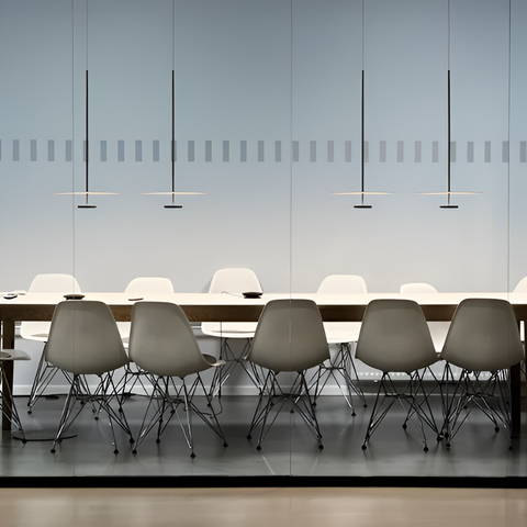 Pendant Light with Slim Circular Scandinavian LED Design
