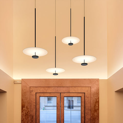Pendant Light with Slim Circular Scandinavian LED Design