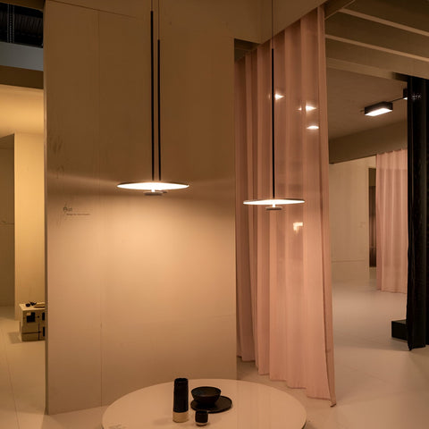 Pendant Light with Slim Circular Scandinavian LED Design