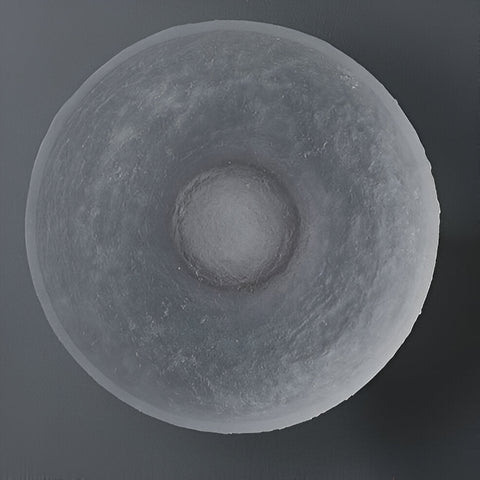 Wall Light with Textured Resin and Rounded Nordic Design