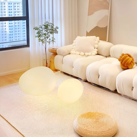 Pebble-Shaped LED Table Lamp with Three-Color Adjustable Light