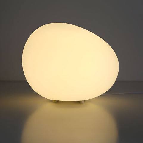Pebble-Shaped LED Table Lamp with Three-Color Adjustable Light
