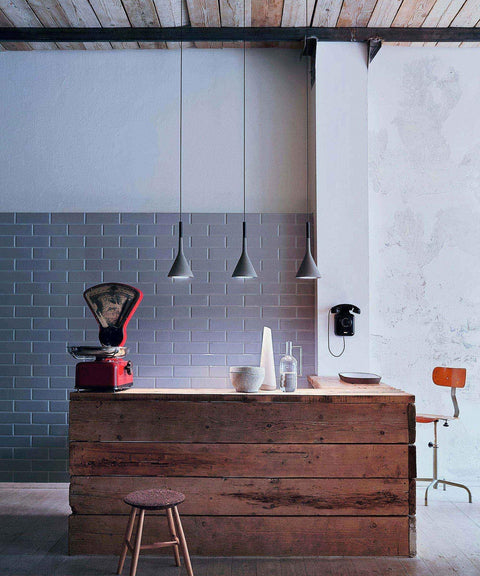 Concrete Cone Pendant Light for Kitchen Island and Dining Lighting