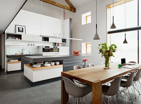 Concrete Cone Pendant Light for Kitchen Island and Dining Lighting
