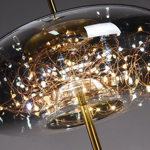 Pendant Light with Modern Glass Shade