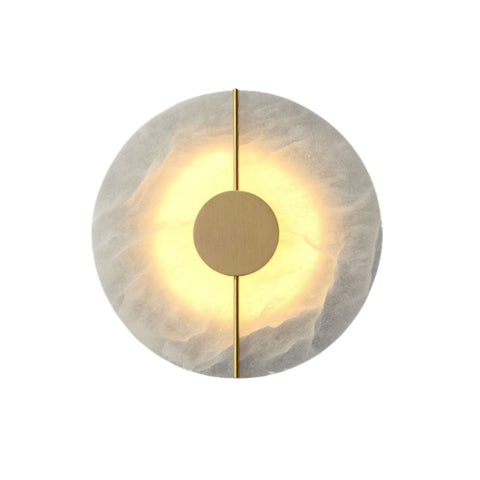 Wall Light with Minimalist Marble Design