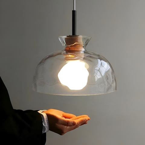 Pendant Light with Clear Glass Shade