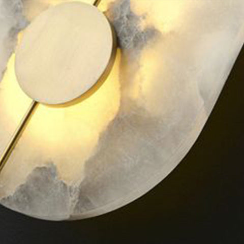 Wall Light with Minimalist Marble Design