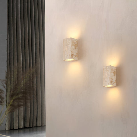 Travertine Stone LED Wall Light