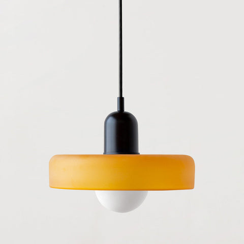 Bauhaus Glass Pendant Light with Adjustable Suspension for Modern Interiors