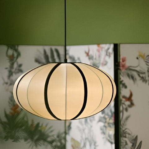 Pendant Light with Silk Veil Shade