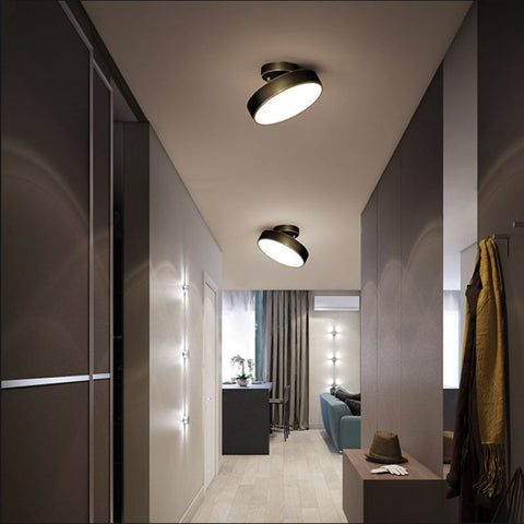Compact LED Flush Mount Ceiling Light for Home Hallways and Dining Areas